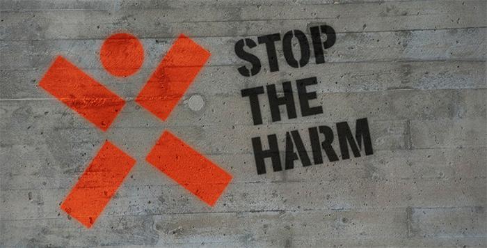 logo kampanii Stop The Harm